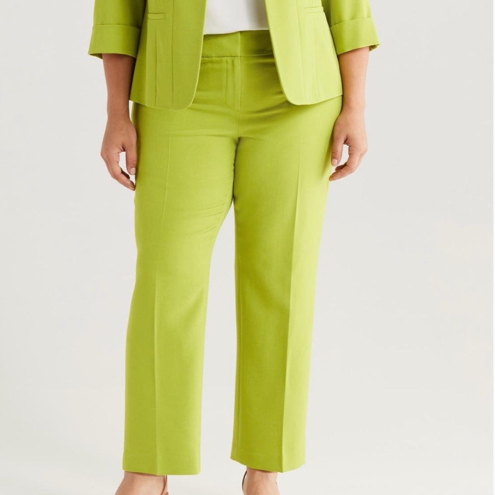 Kasper Flat Front Slim Pants. Sz 24W.